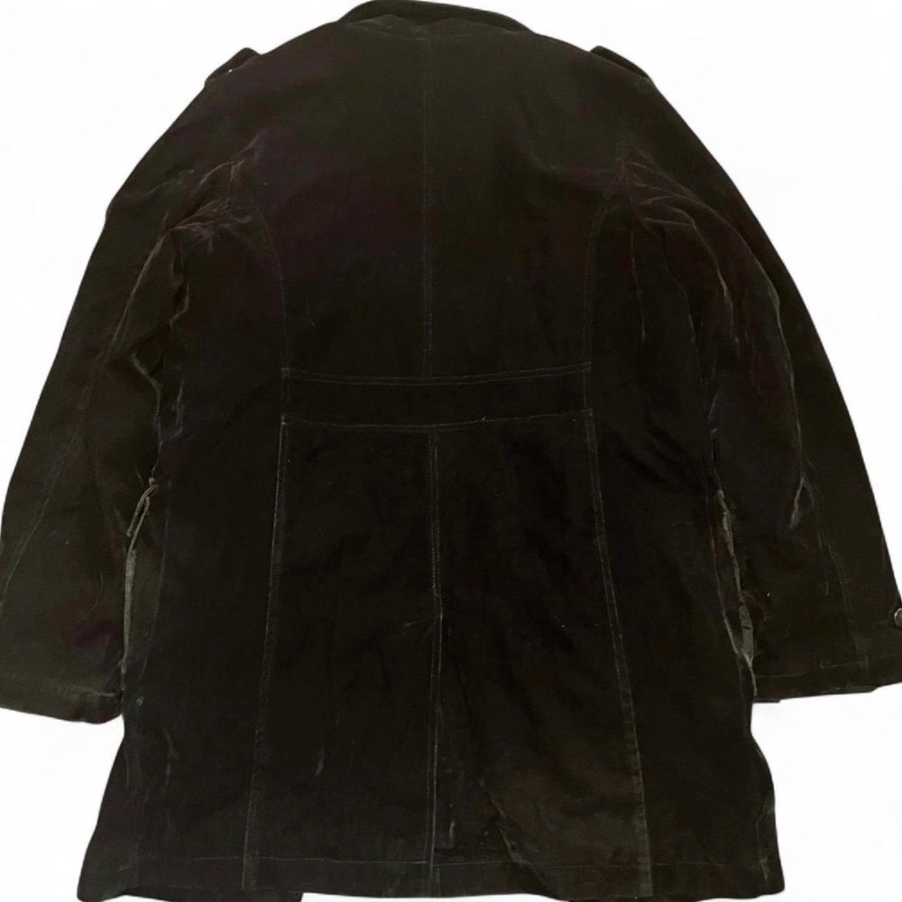 Vintage Japanese Brand Velvet Cyberpunk Goth Clasp Jacket - Picture 4 of 8